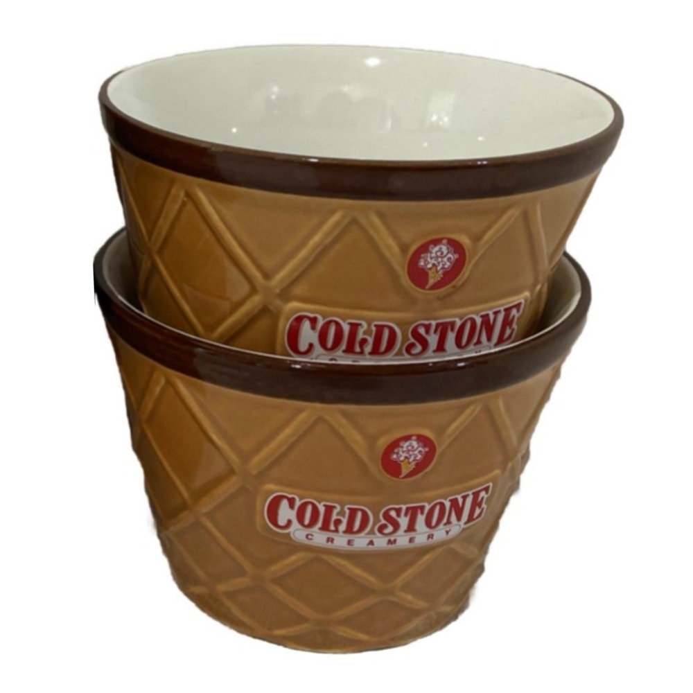 COLD STONE ice cream bowls